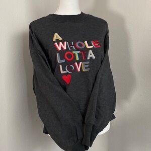 Great fun sweatshirt - show the love!